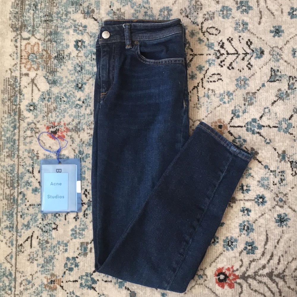 Acne Studios Bla Konst Climb Jeans Dark Blue Sz 28